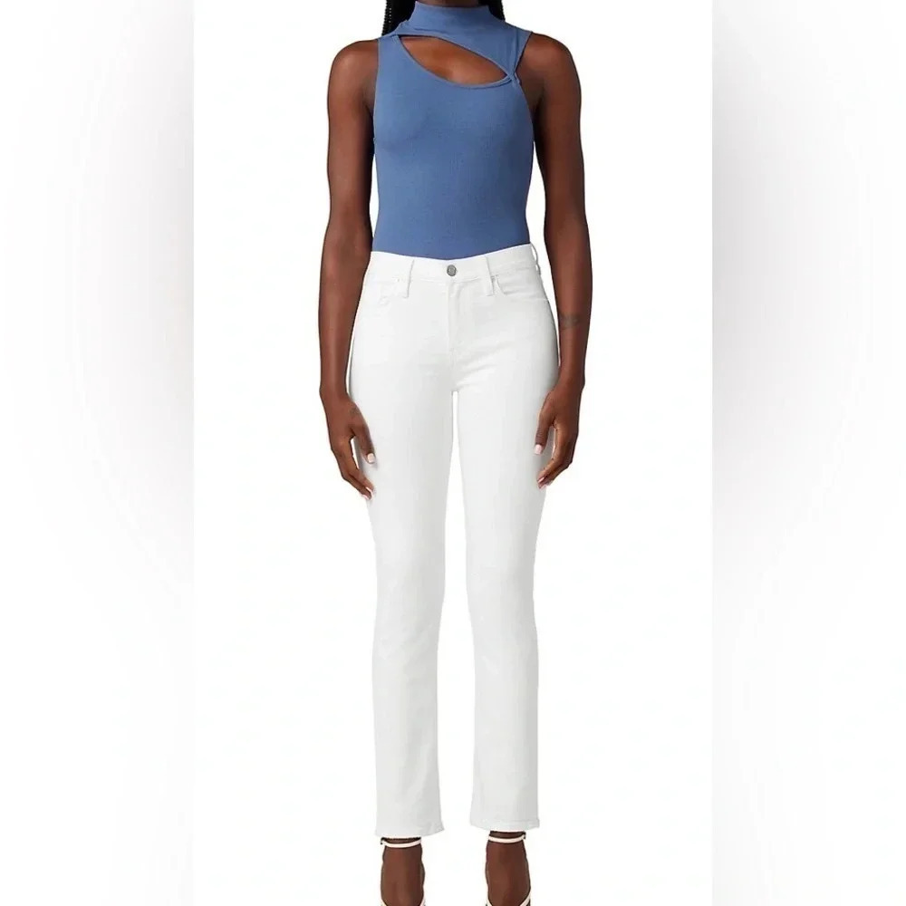 Hudson Nico Jeans White Denim Mid-Rise Women’s Size 26 NWT